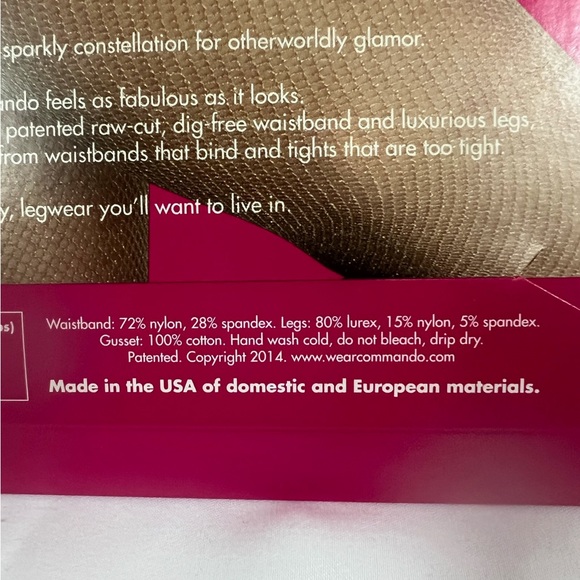 Brand New Women’s Small Black Galaxy Net Commando Tights - Picture 6 of 6